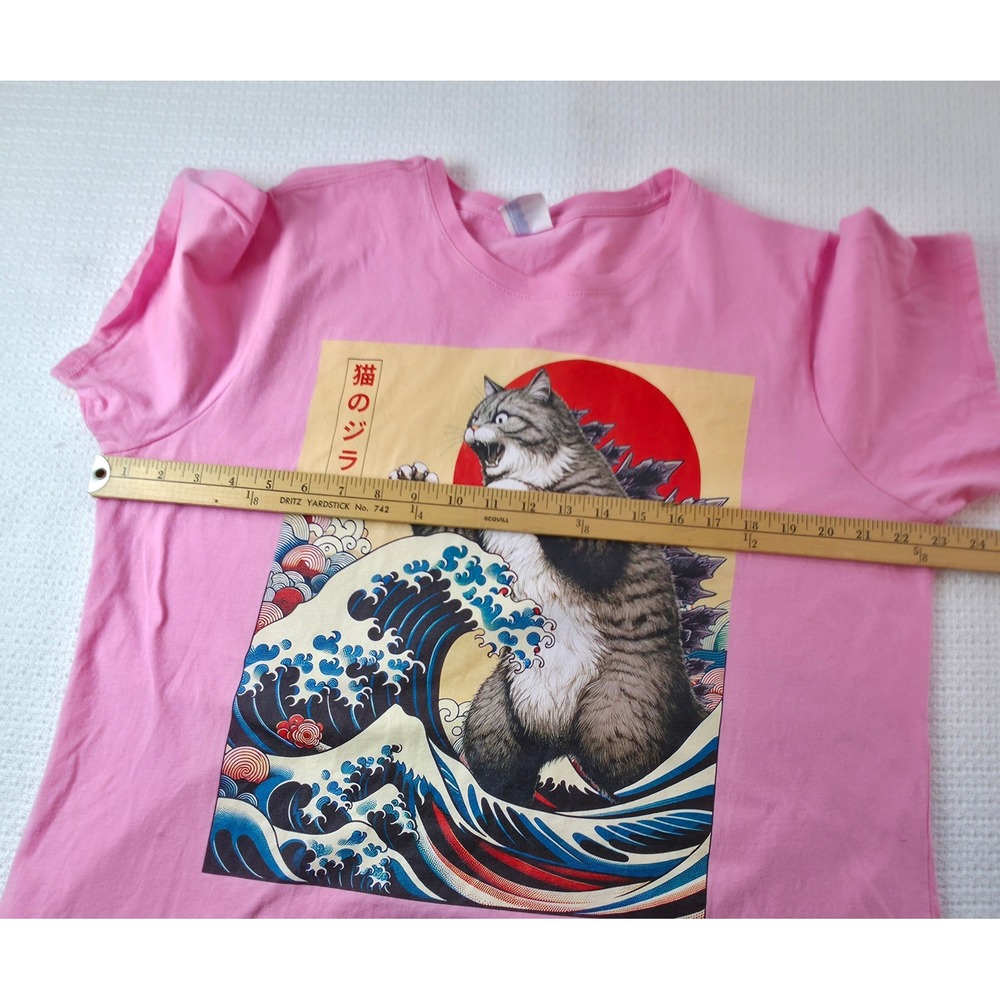 Port & Company T-Shirt Womens XXL Pink Cotton Graphic Casual EUC - Picture 3 of 8